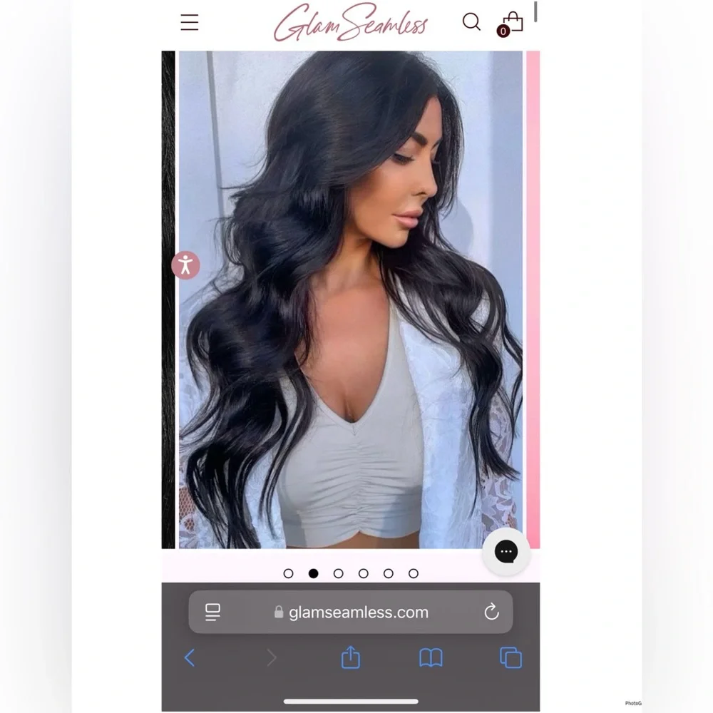 Glam seamless Human Hair Extensions - Picture 3 of 13